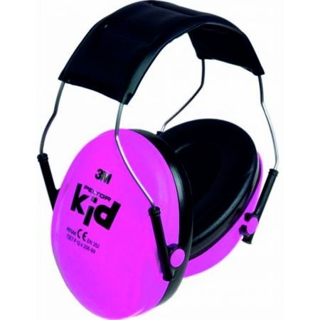Casti de protectie auditiva pentru copii Peltor Kid, roz neon